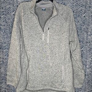 George Men's Light Gray Zip-Up Sweater